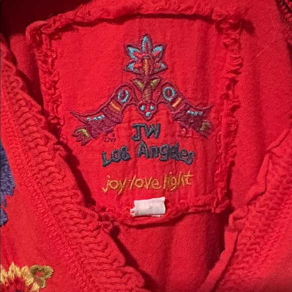 Johnny Was Red Embroidered Women’s Dress XL - Picture 2 of 7